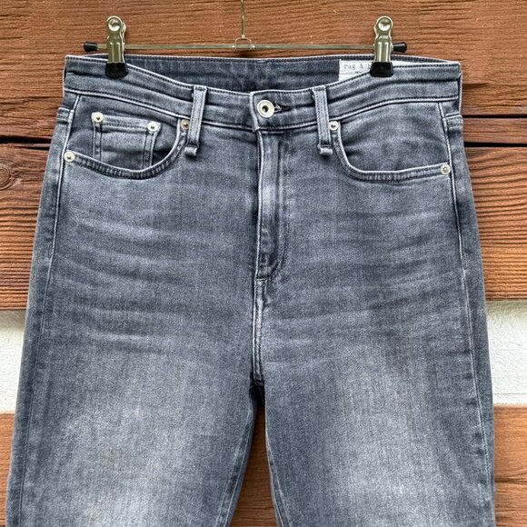 RAG & BONE Nina High Rise Ankle Skinny Jeans. Gray, Stretch. Sz 27, EUC - Picture 3 of 13